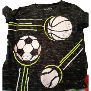 Jumping Beans Boy Sports Shirts Size 4t Black & Green